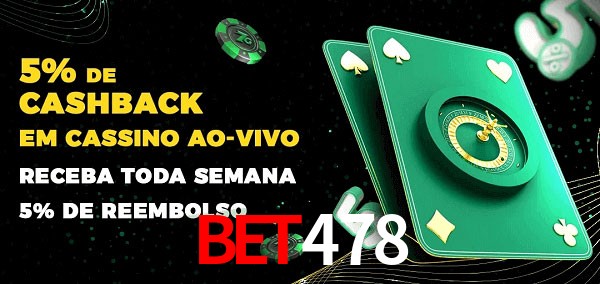 Promoções do cassino ao Vivo BET478